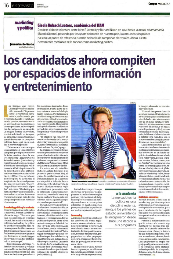 milenio Rubach Abril 2008